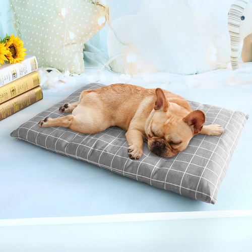 Minimalistisk mønstret myk madrass pute teppe til hund i 2 farger S-XL