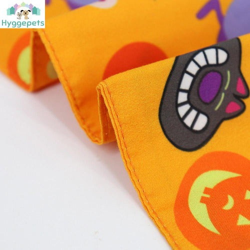 Halloween bandana hundeskjerf kostym tilbehør i 4 farger