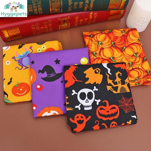 Halloween bandana hundeskjerf kostym tilbehør i 4 farger