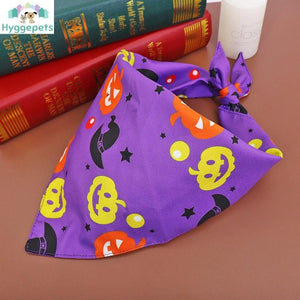 Halloween bandana hundeskjerf kostym tilbehør i 4 farger