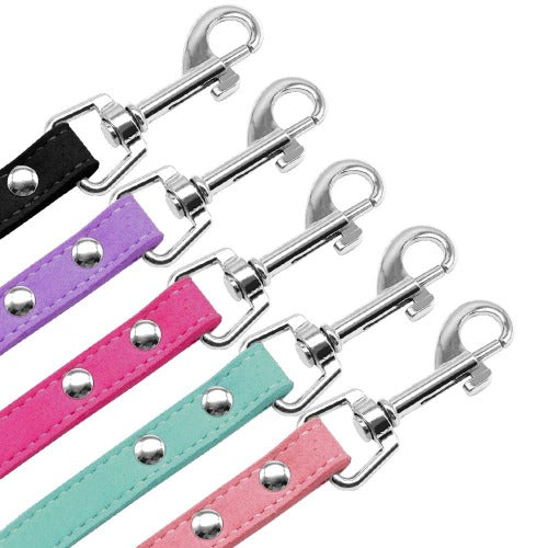 Diamond rhinestone leash in 5 colors - personalized custom engraved id tag dog cat collar personlig tilpasset gravere hund katt halsbånd 