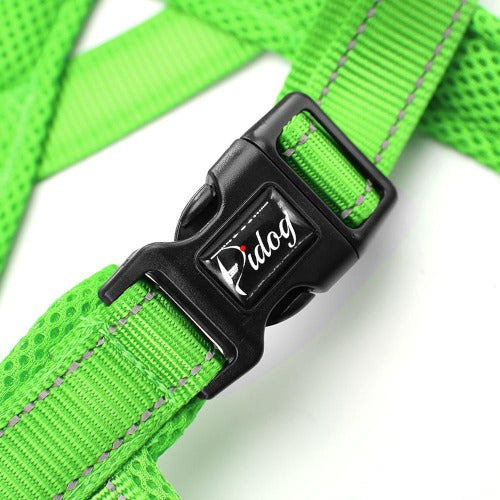 Mesh padded soft ergonomical harness in 4 colors XXS-L - personalized custom engraved id tag dog cat collar personlig tilpasset gravere hund katt halsbånd 