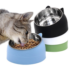 Tilt mateskål med katteører i 4 farger